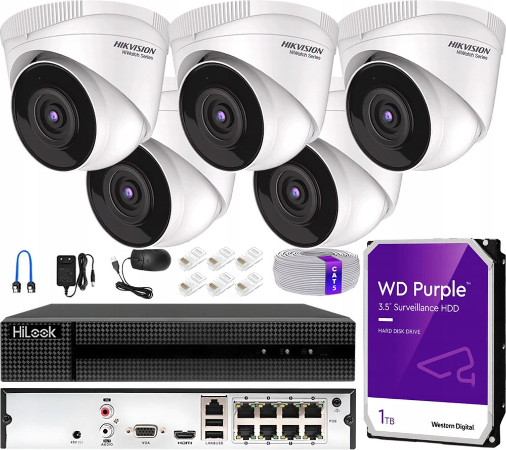 Sada pro monitorování Hikvision CCTV-KIT-T240H-4MP-8CH