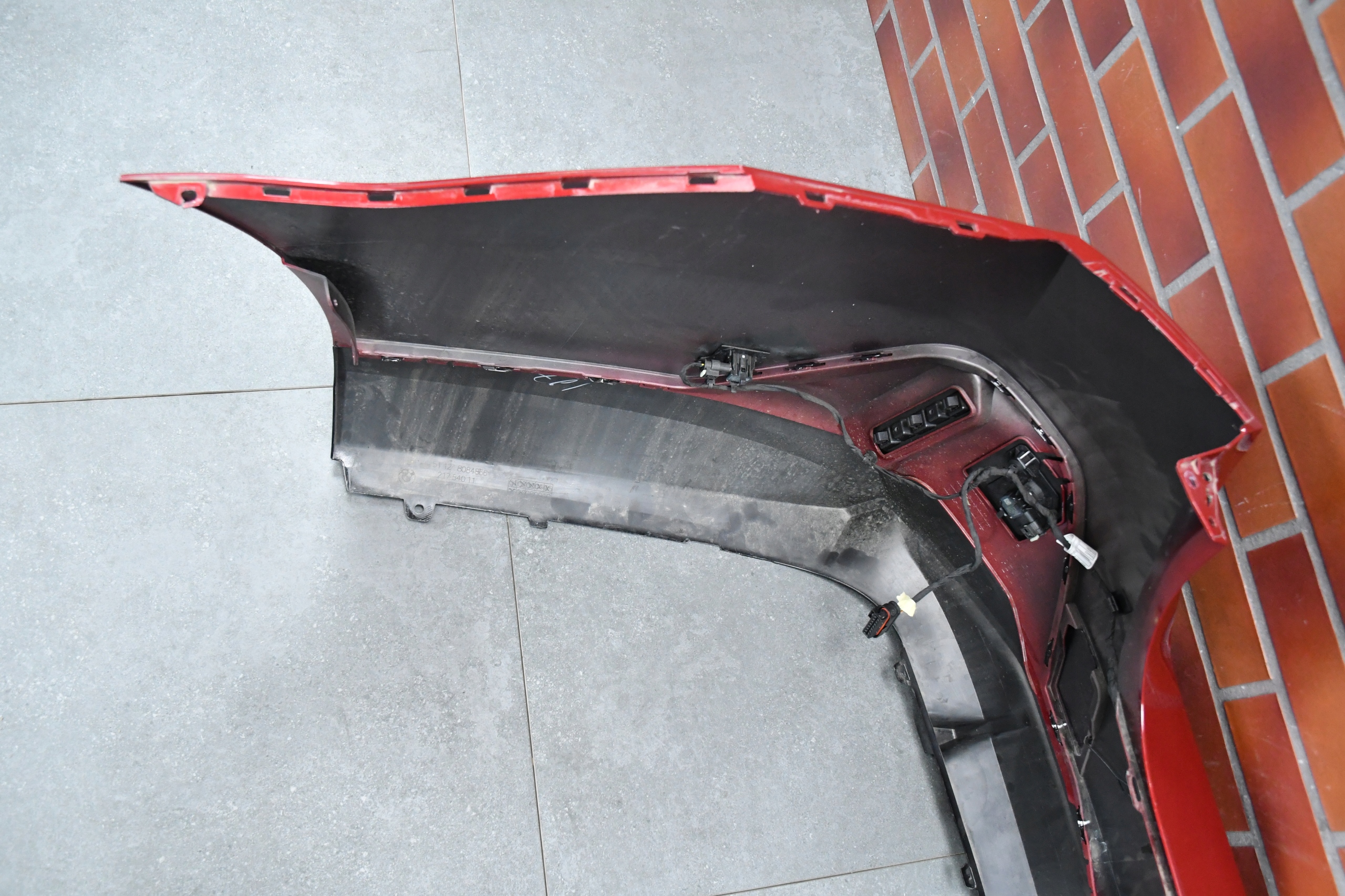 bumper rear part rear BMW 5 G60 m-packet C68 FIRE RED METALLIC