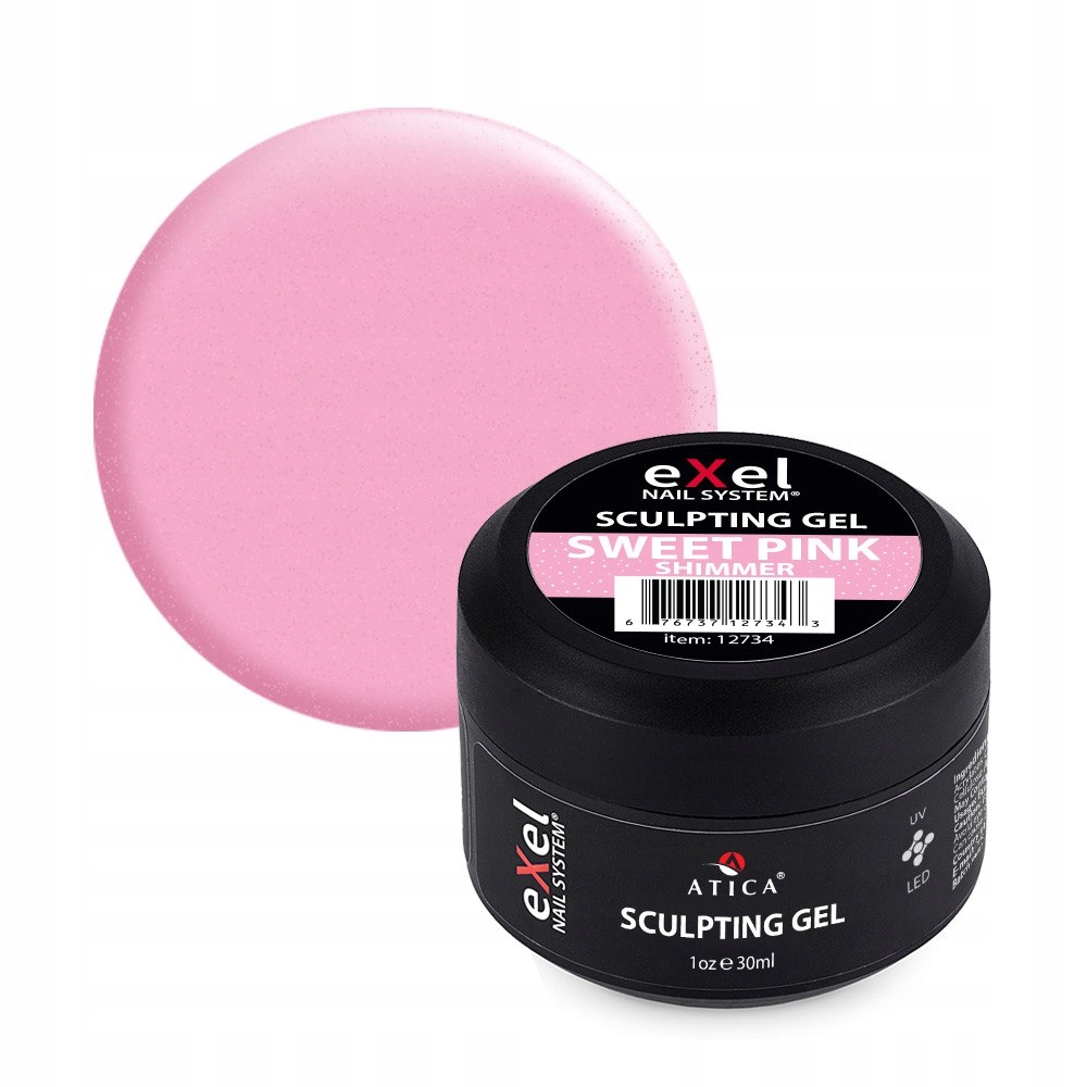 Żel Budujący eXel Sweet Pink Shimmer Atica
