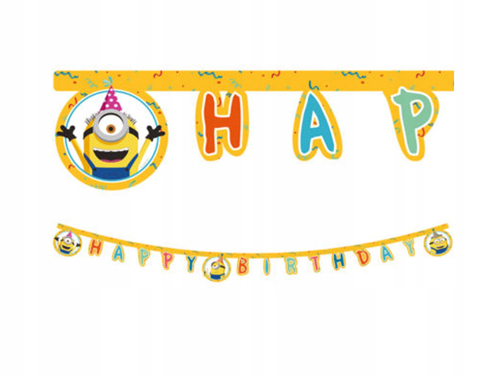 

Baner urodzinowy Happy Birthday Minionki