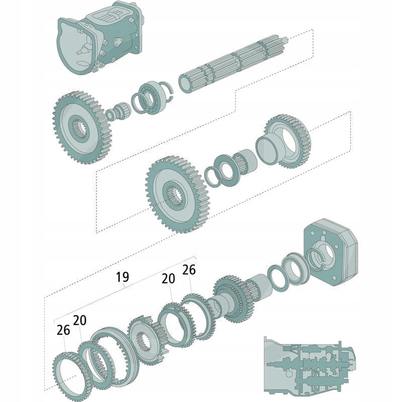 DANA Spicer Jednostka synchroniczna kpl. dla wału głównego/wału odboczki Producent części inny