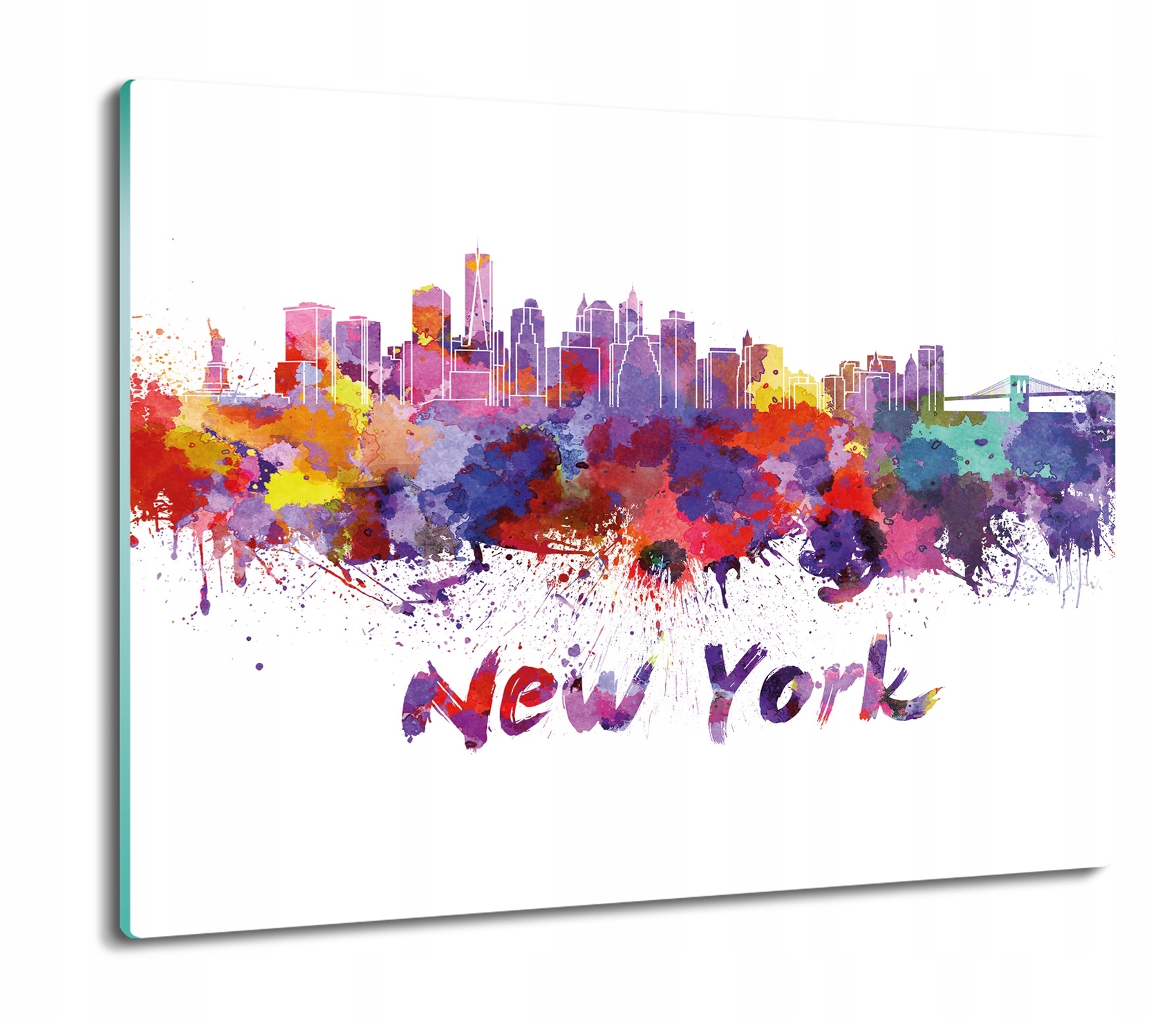 

Nowy York akwarela 60x52 deska nowoczesna szklana