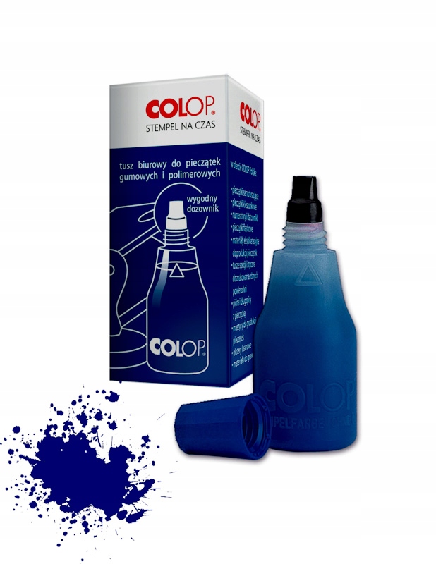 Tusz do pieczątek COLOP 25 ml niebieski ORYGINALNY