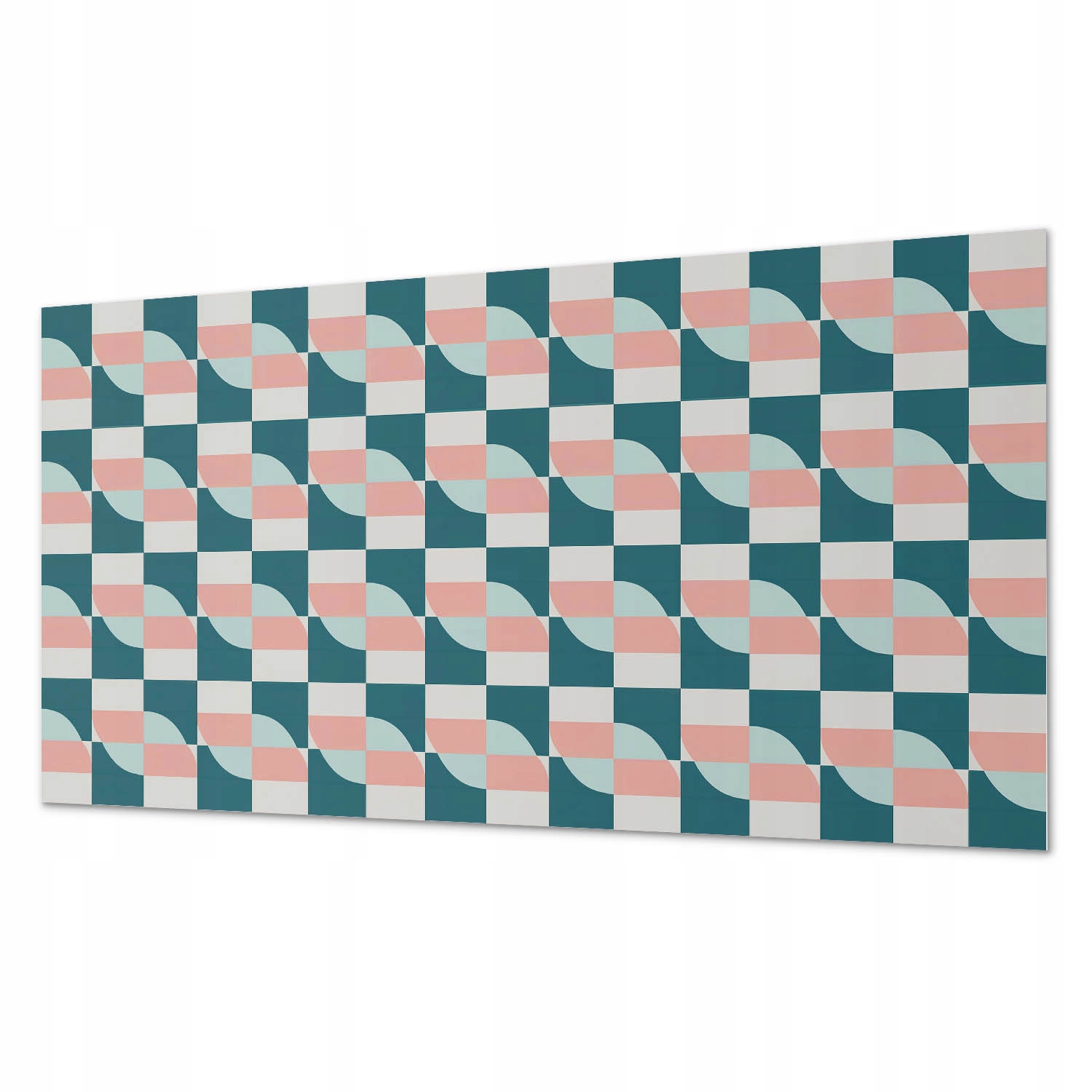 Nástenná obkladová doska s Pvc grafikou Geometrická kockovaná sieť 120 x 60 cm