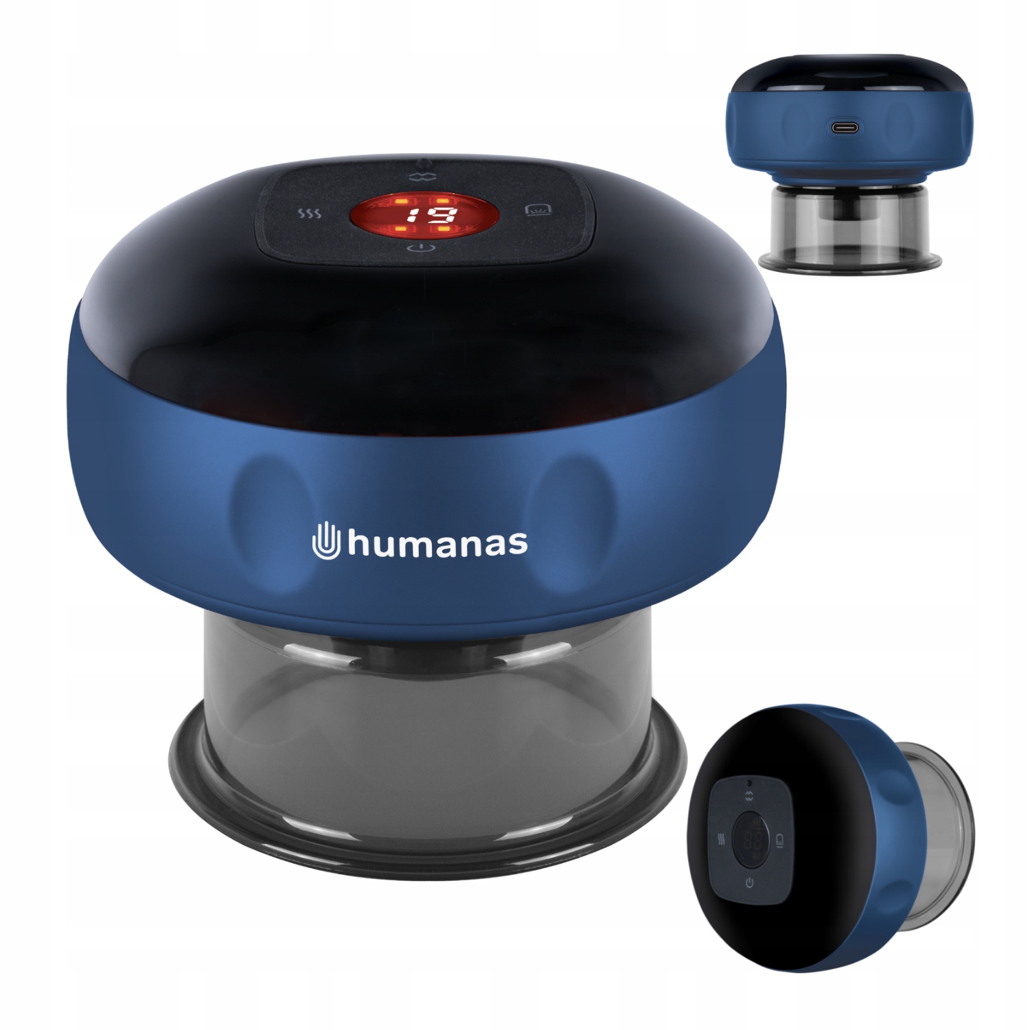 Masażer Antycellulitowy Próżniowy Bańka Chińska Elektroniczna Humanas BB01