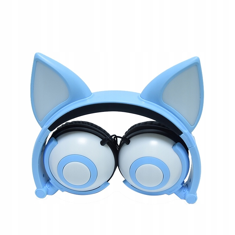 SŁUCHAWKI ŚWIECĄCE Fox Ear Migające diody LED USZY