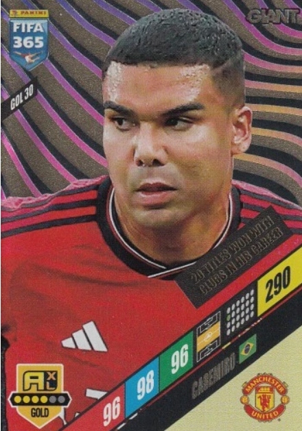 Fifa 365 2024 Panini Gold Giant Casemiro Gol 30