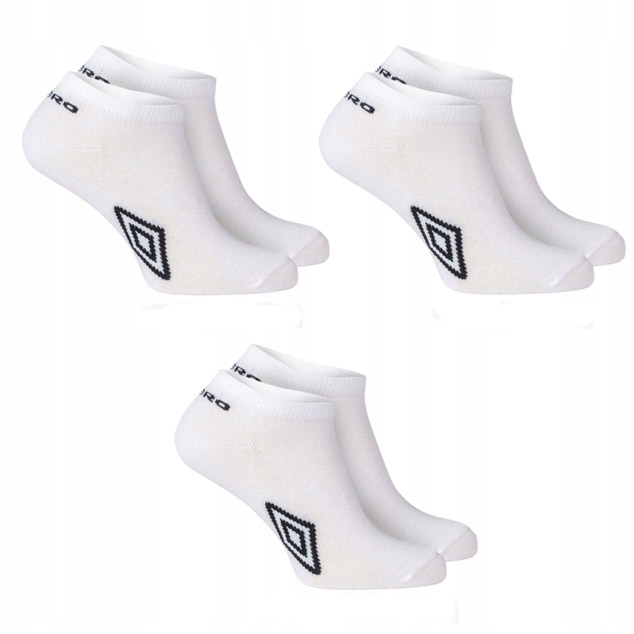 

Umbro Skarpety Stopki Sneaker 3 pary Białe 39-42