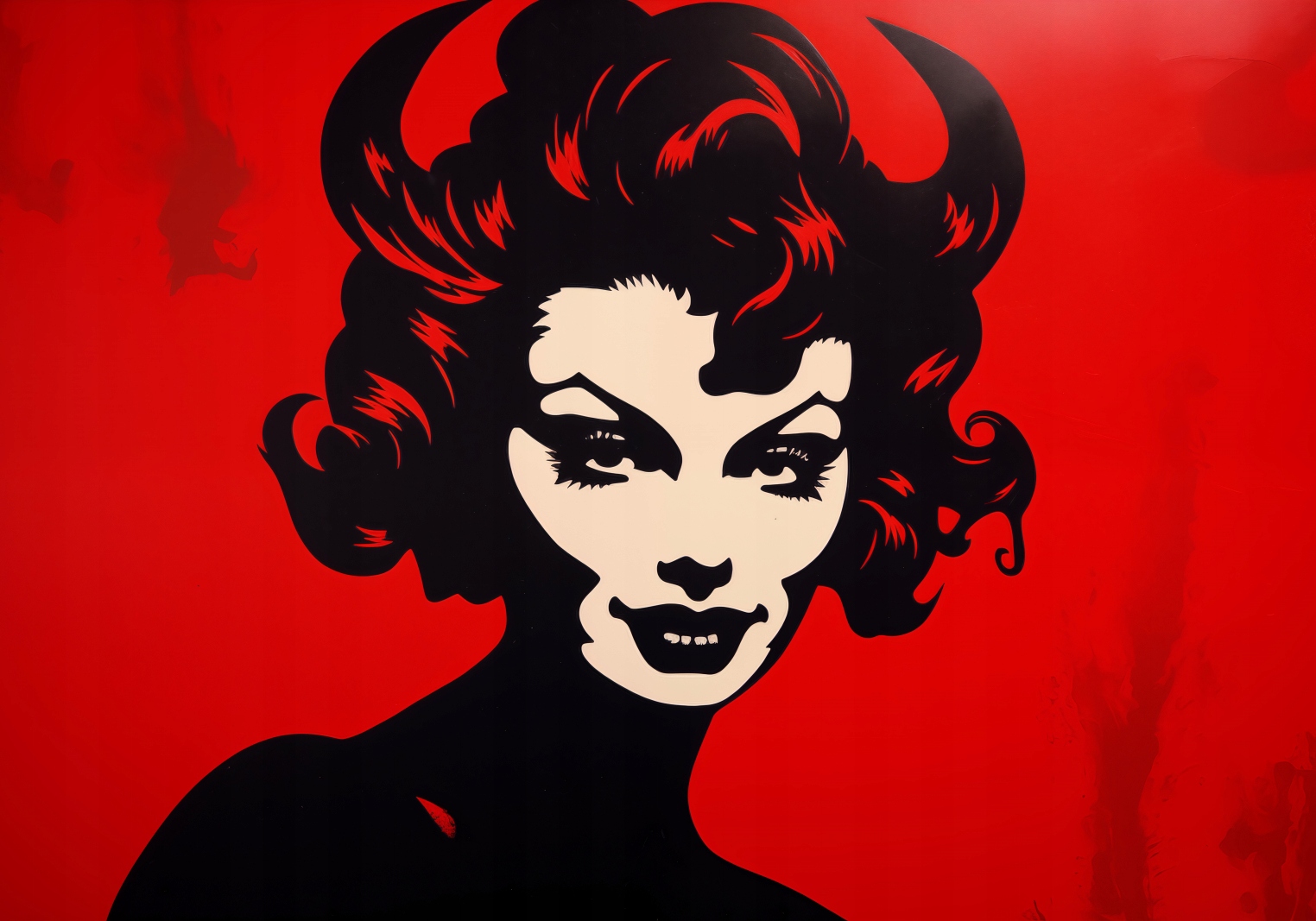 Plakát 100x70 cm Červená Ďáblice