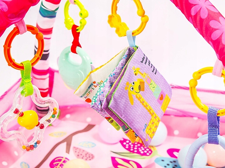 WIELKA MATA EDUKACYJ KOJEC MIĘKKA+BASENIK DLA DZIECKA 3W1 + 18 PIŁEK !!!!!! Wiek dziecka 0 +