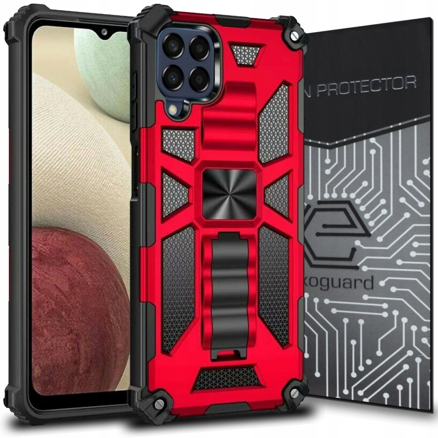 

Etui Pancerne Case+szkło do Samsung Galaxy M33 5G