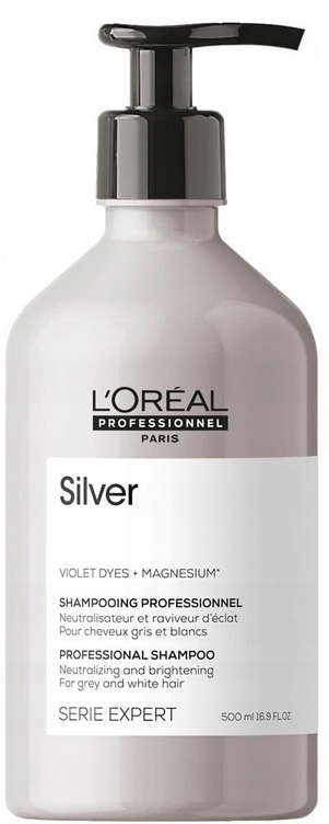 Loreal Silver šampon pro šedivé vlasy neutralizující a rozjasňující 500 ml