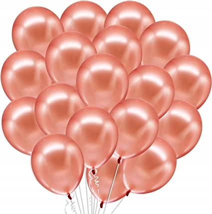 

Balony Metaliczne Różowe złoto Duże ślub 100 szt.