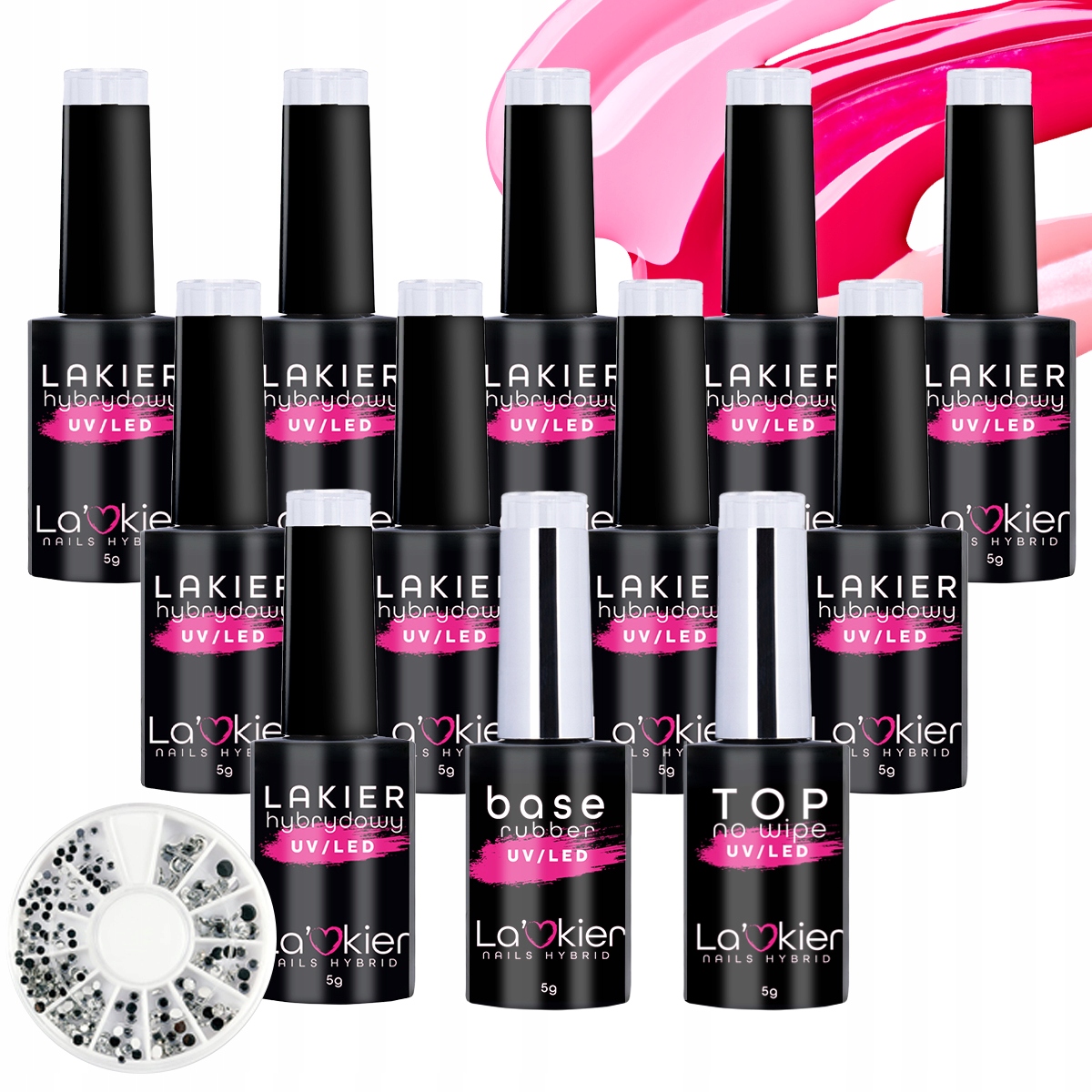 

La'kier 10x lakier hybrydowy Baza Top karuzela
