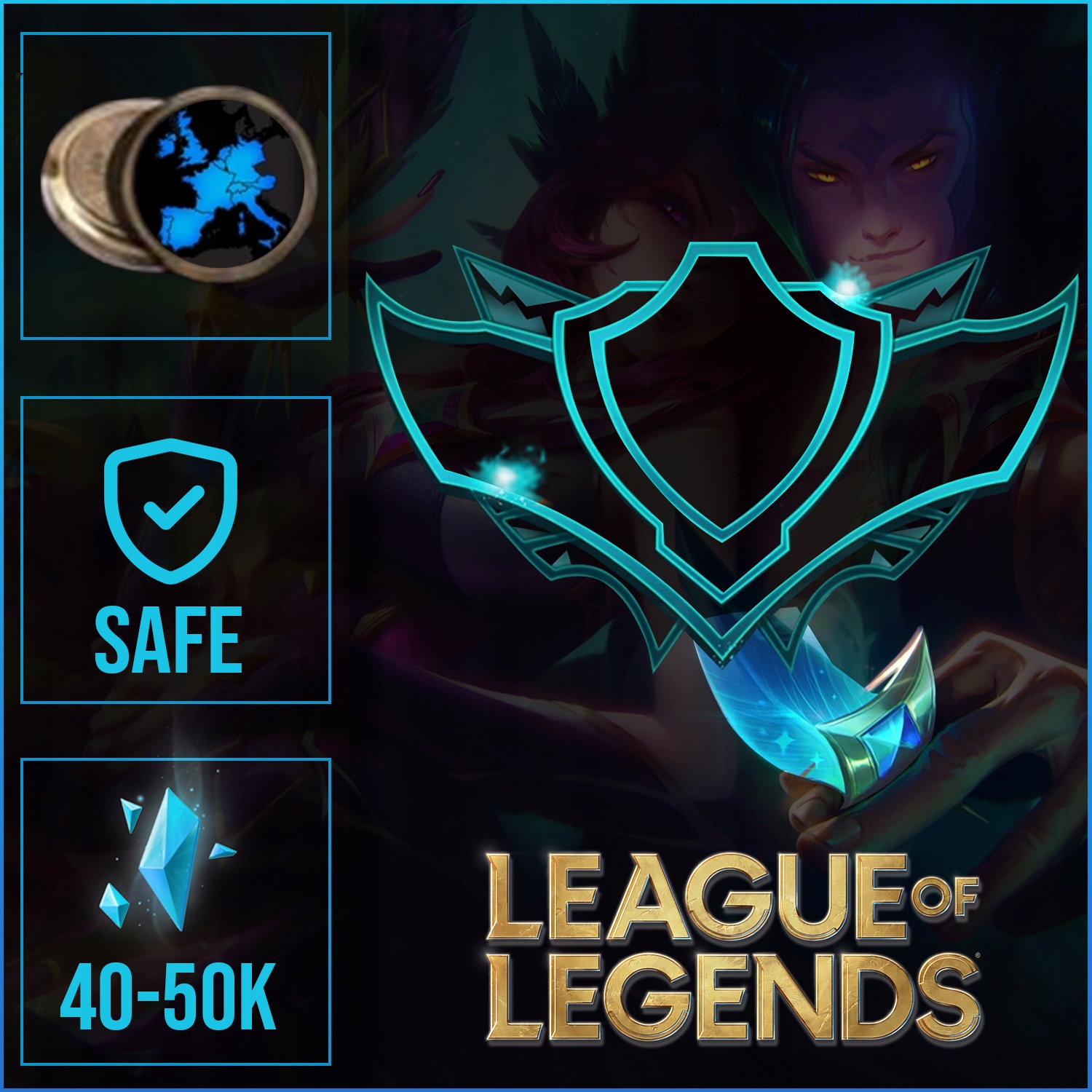 LEAGUE OF LEGENDS 40-50k BE KONTO LOL SMURF EUW BEZPIECZNE