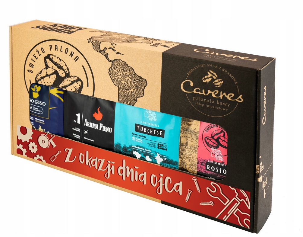 Zestaw kaw ziarnistych Wyjątkowy dla Taty, Dzień Ojca 1kg palarnia