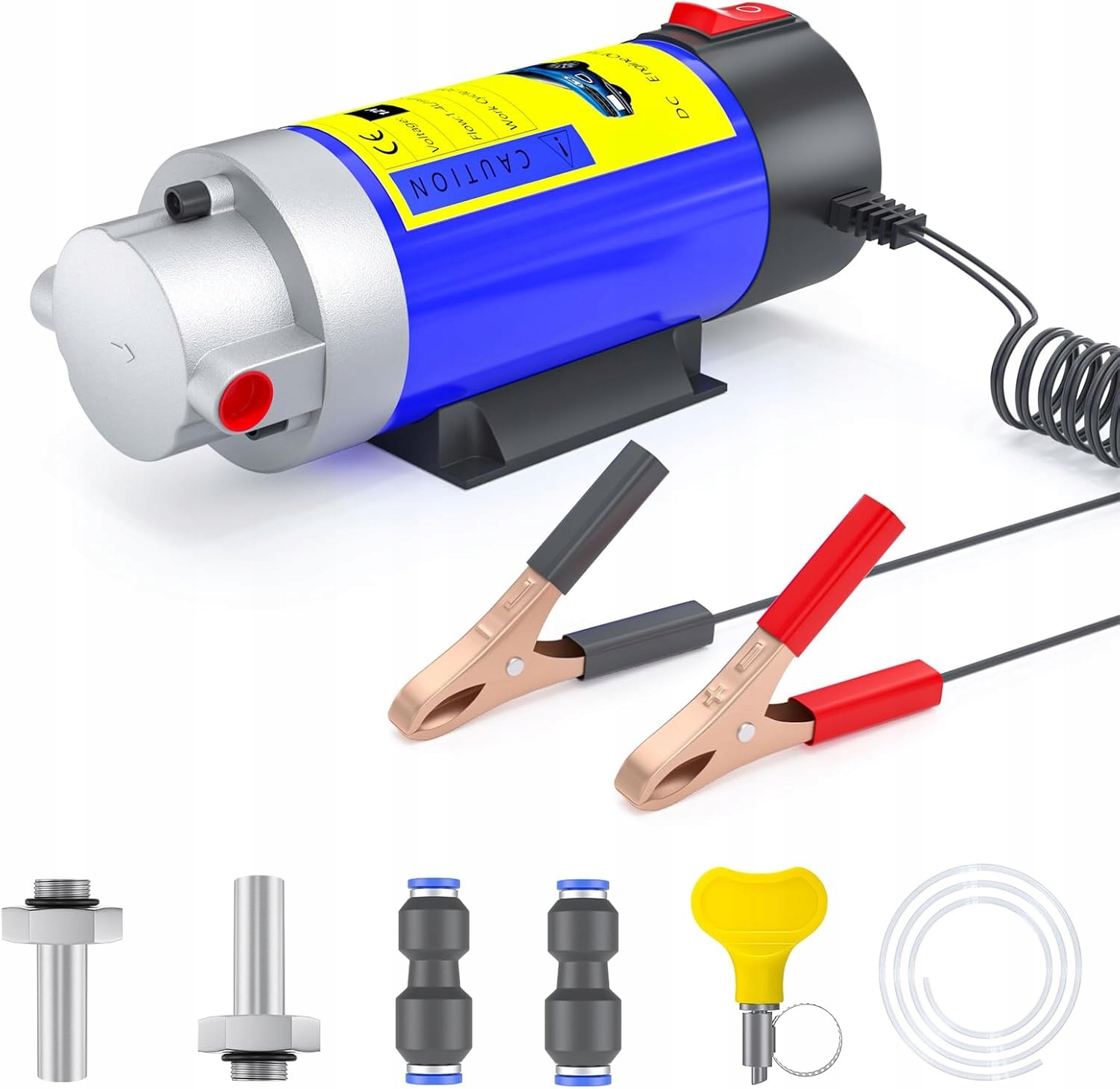 Elektryczna Pompka do Spuszczania Paliwa Oleju Pompa Przepływowa 12V 100W