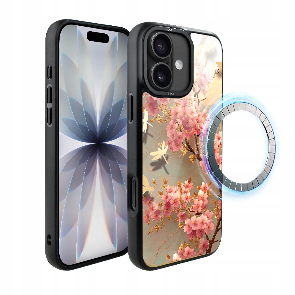 Pouzdro pro iPhone 17 Ibizu DropGuard Matt s MagSafe, Tanec sakury