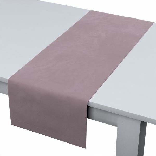

Dekoria Bieżnik zgaszony róż velvet welur 40x130