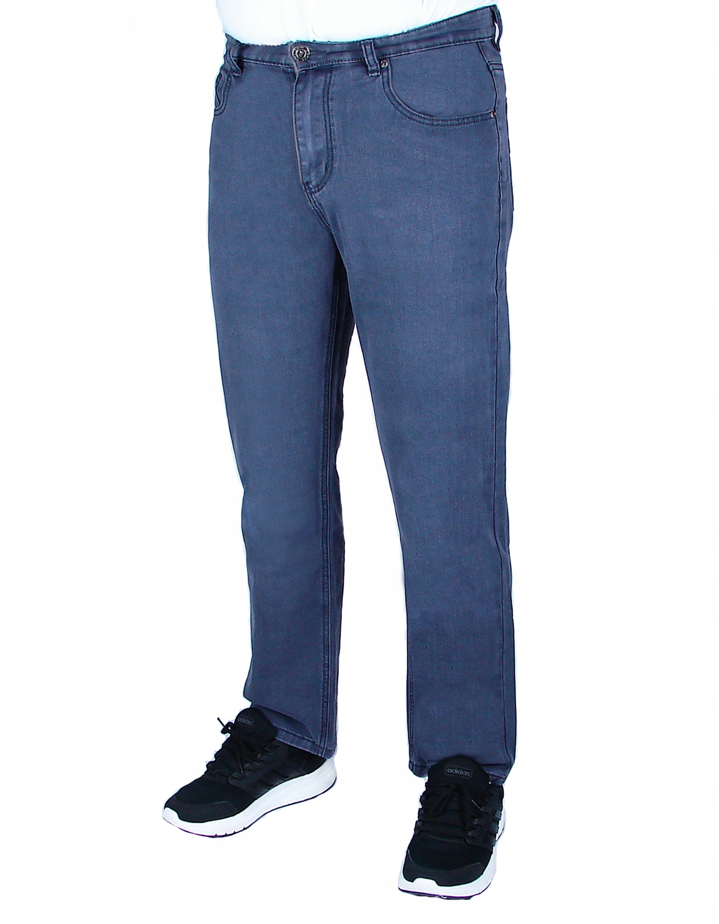 SPODNIE MĘSKIE JEANSOWE SZARE W37 L32 W96-98 cm Marka inna