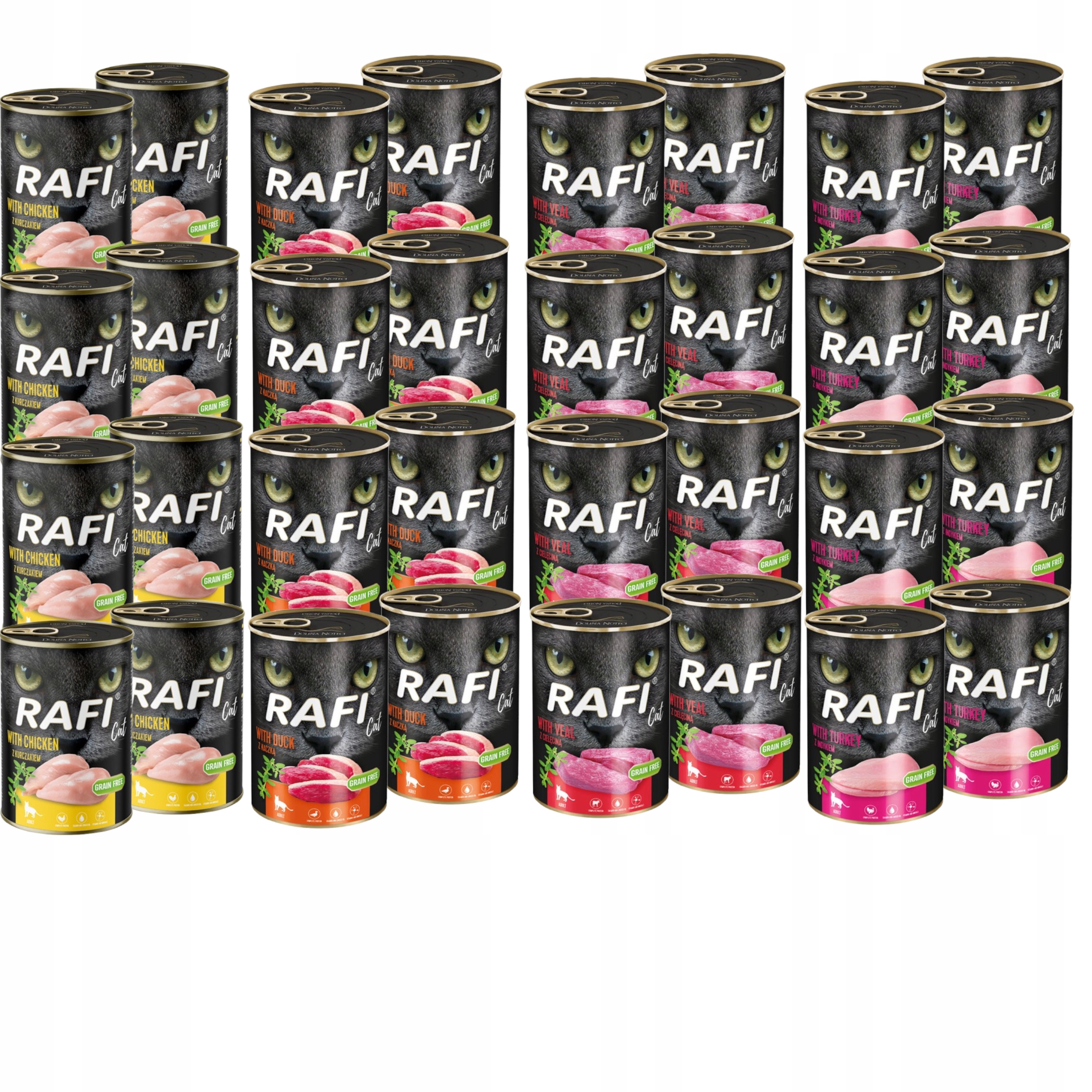 Rafi Cat Karma mokra dla kota Dolina Noteci mix smaków 24x 400g