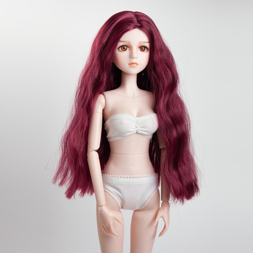 Urocza lalka 1/4 z długimi kręconymi falami dla Producent Inna