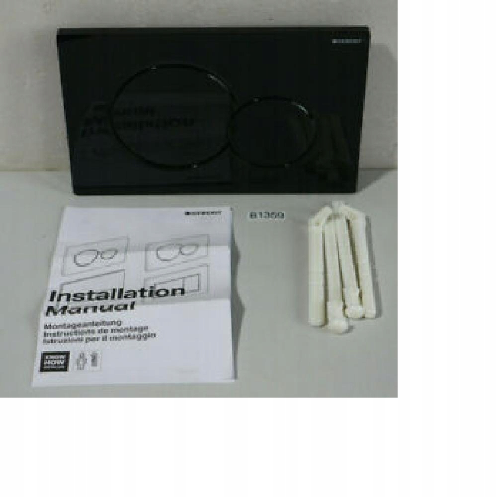 Geberit Sigma 01 Przycisk spłukujący do WC Czarny Linia Sigma01