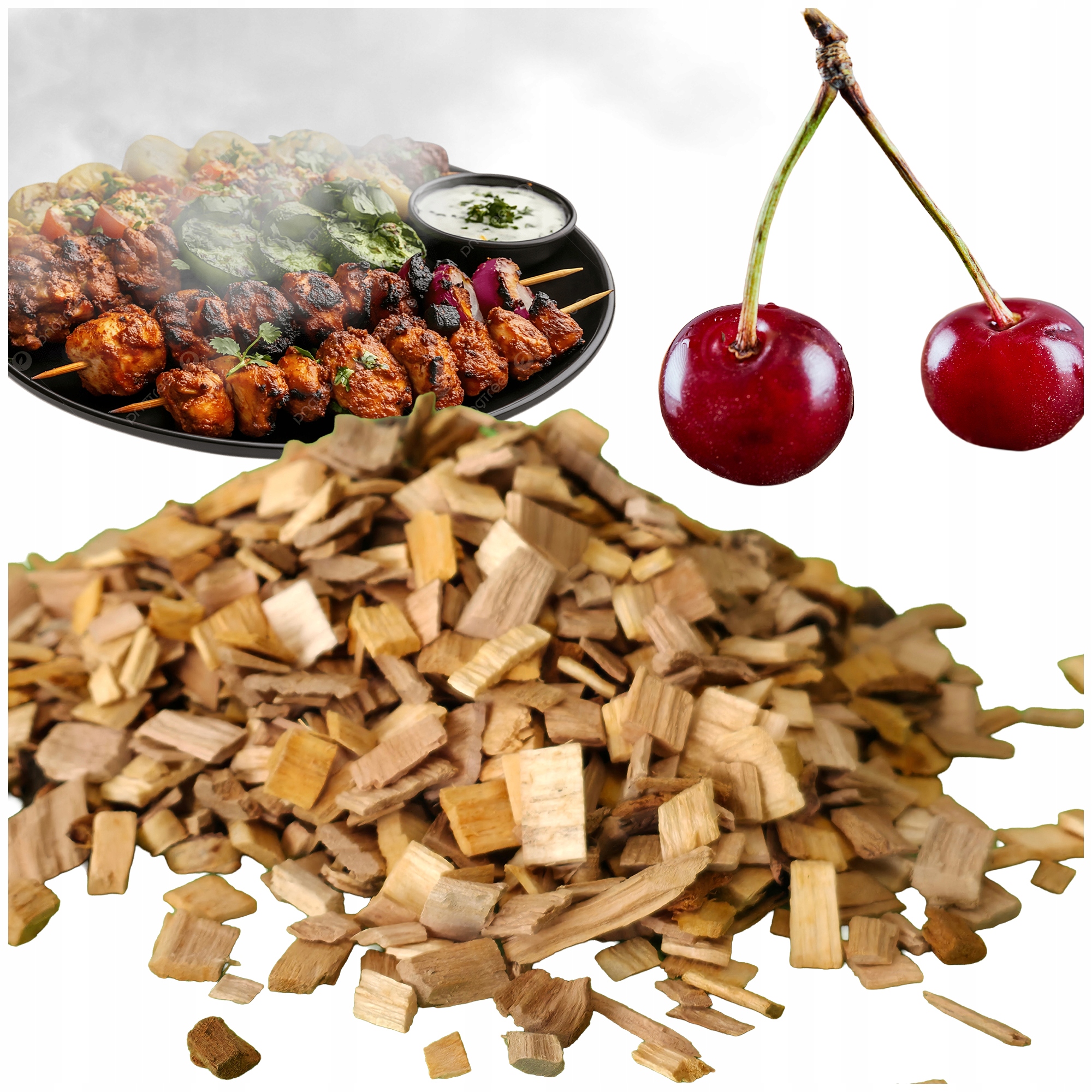 Přírodní Ovocné Štěpky Třešeň Hobliny Cherry 15 Kg KL-10