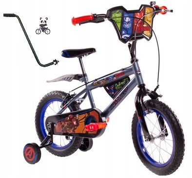 Rower dziecięcy Marvel Avengers 14 cali srebrny dla chłopca