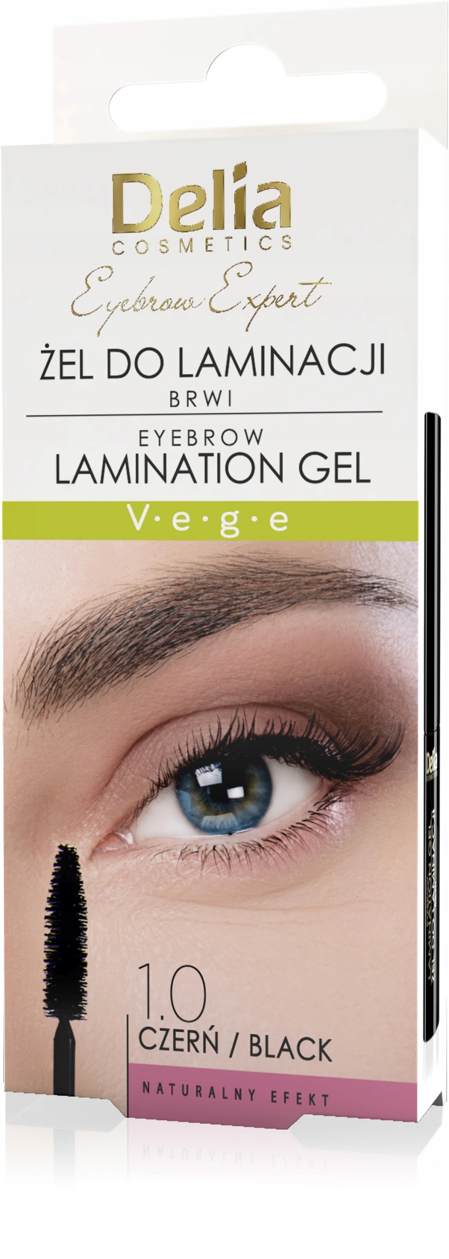 DELIA Żel do laminacji brwi, 4 ml 1.0 CZERŃ