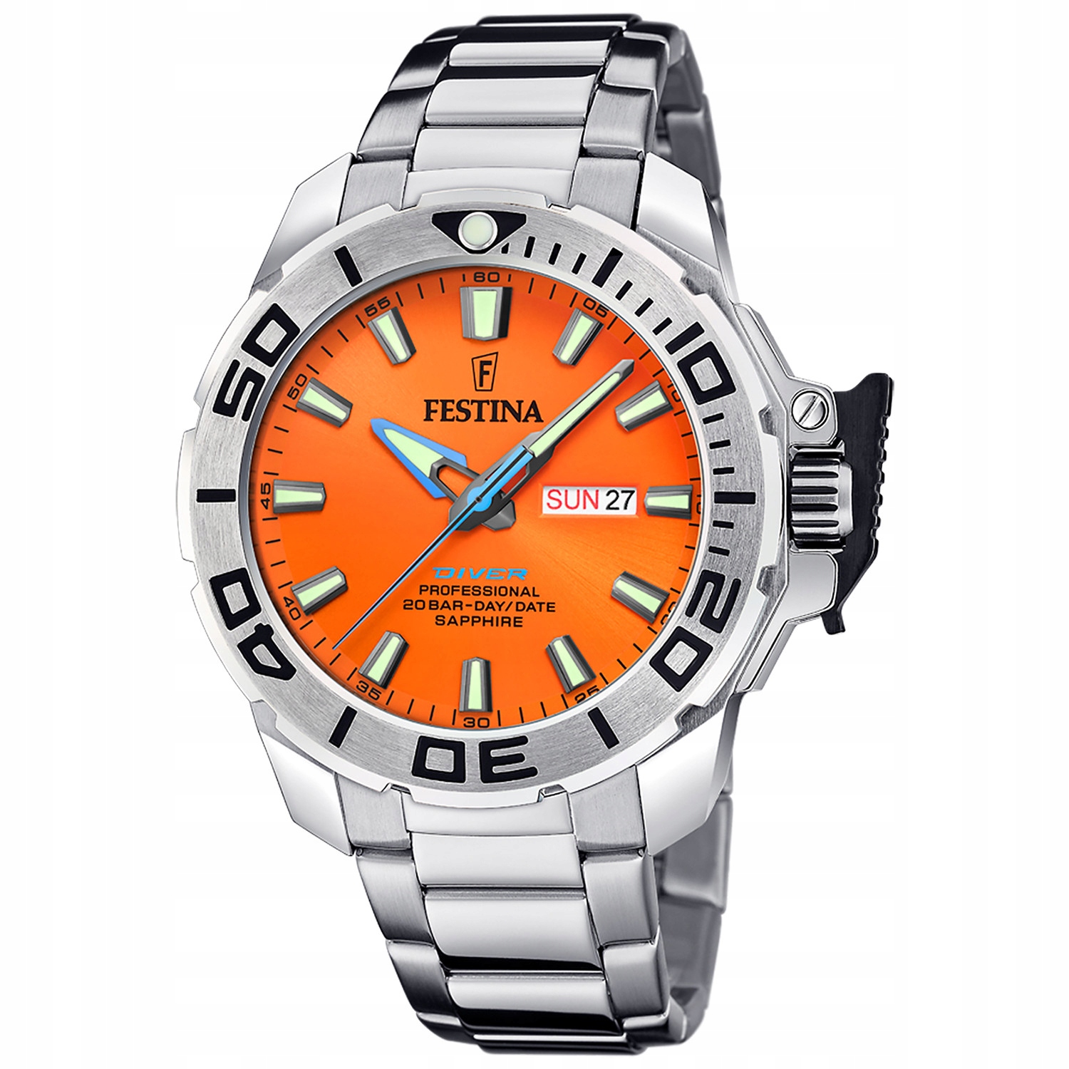 Pánské Hodinky Festina F20665-5 stříbrný náramek