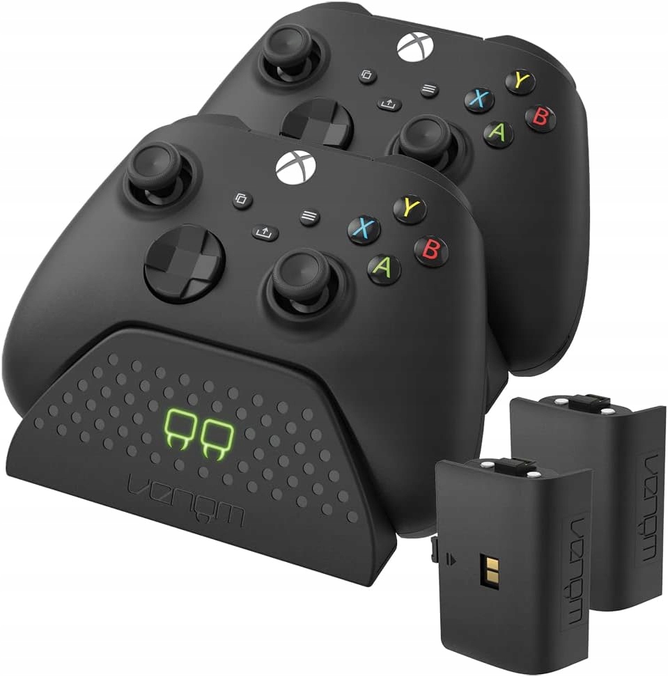 Stacja Dokująca Ładująca 2x Padów Xbox Series X|s One Ładowarka 2 Baterie