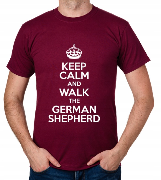 

koszulka Keep Calm Walk German Shepherd prezent