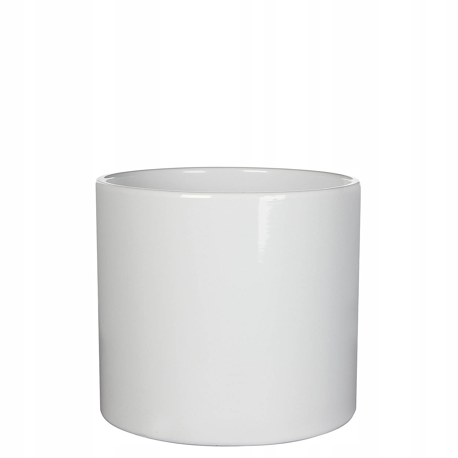 

biała ceramiczna doniczka Era 17/14 biały połysk