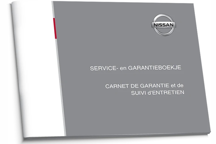 Nissan Čistá belgická servisní kniha