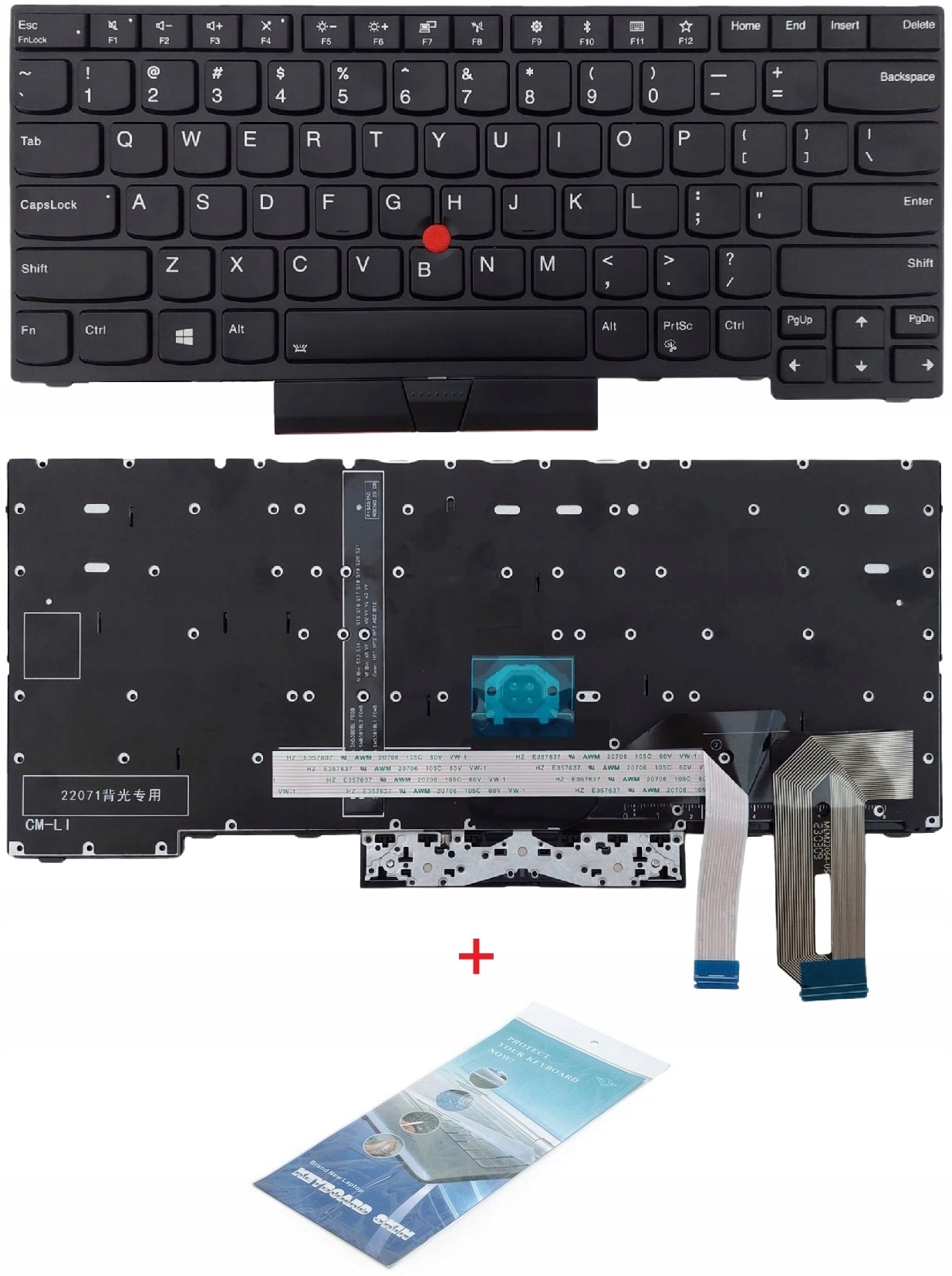 Klávesnice pro notebook Lenovo ThinkPad T480s T480S T490 T14 E480 Led Qwerty