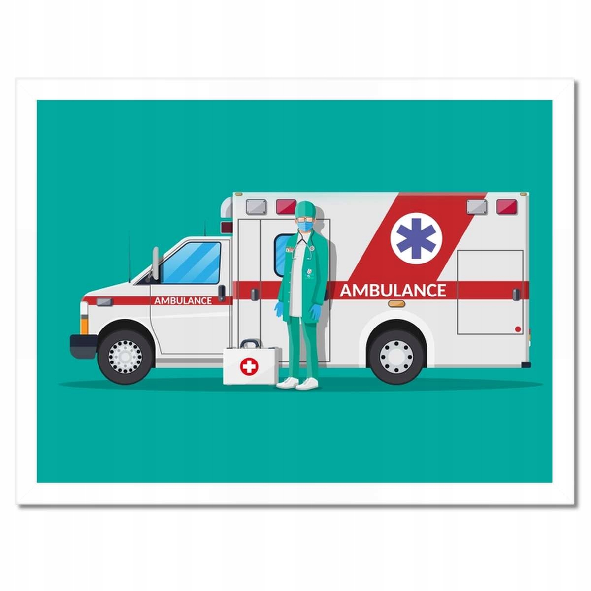 Plakáty v rámu 40x30 Ambulance Medik