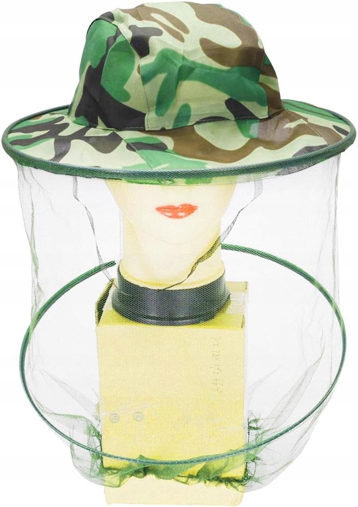 KAPELUSZ SKŁADANY PSZCZELARSKI WĘDKARSKI MORO Z MOSKITIERĄ NA KOMARY OWADY Kod producenta EB854