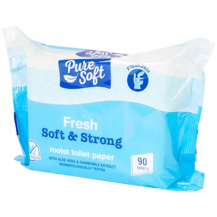 

Papier spłukiwalny toaletowy mokry Fresh 90 szt