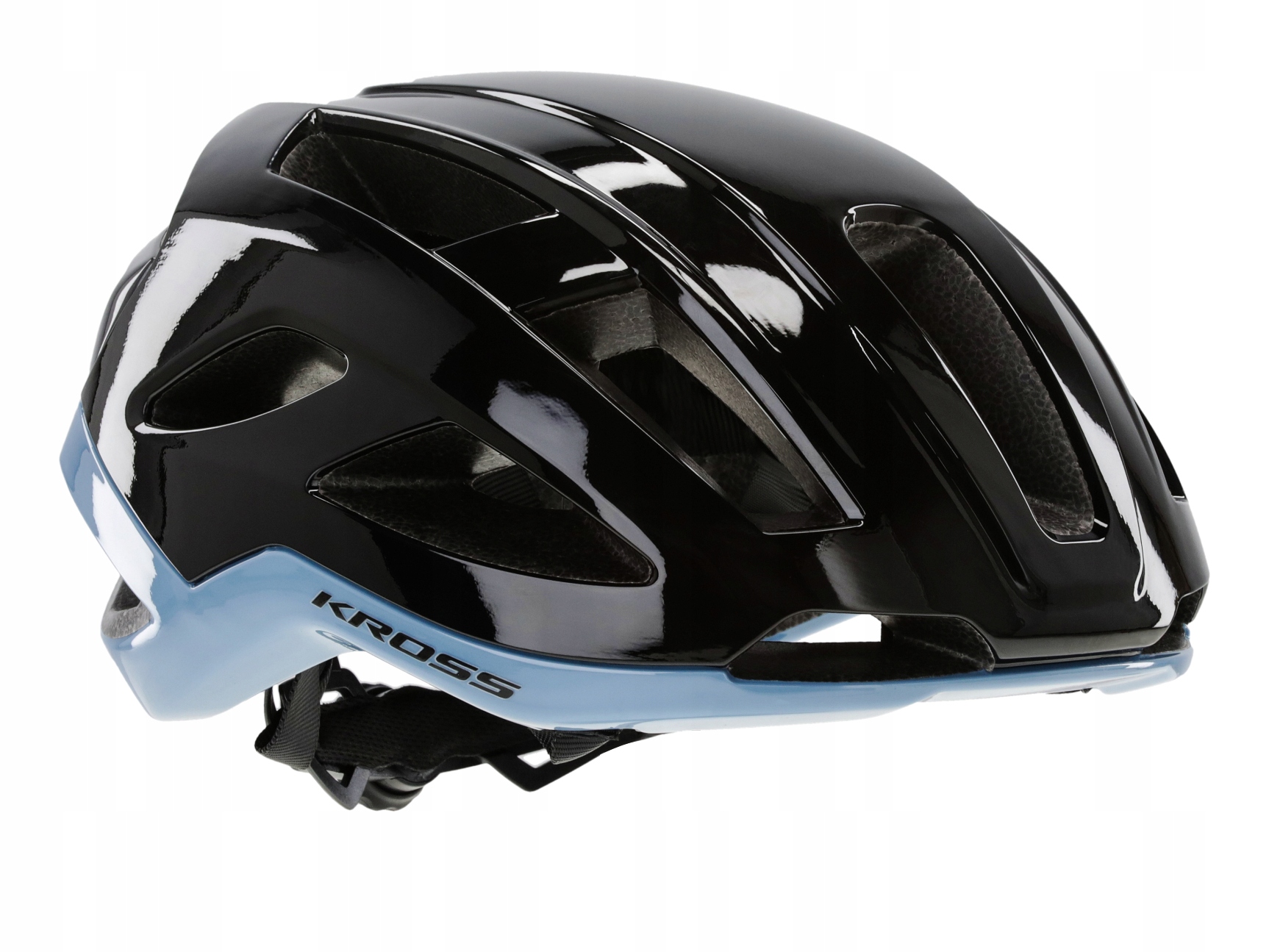 Czarny kask rowerowy Kross Gravel Arbaro rozmiar M 52-57cm