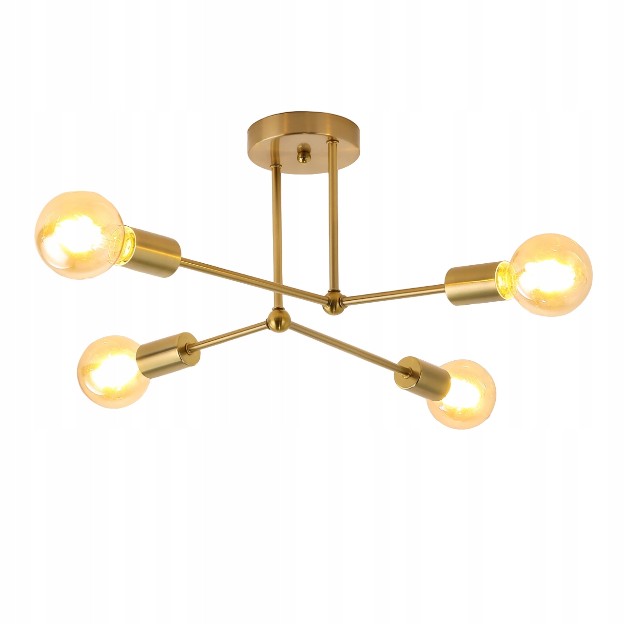 Zyrandol E27 Lampa Sufitowa Zloty Wiszaca Retro Loft Nowoczesna Do Sypialni