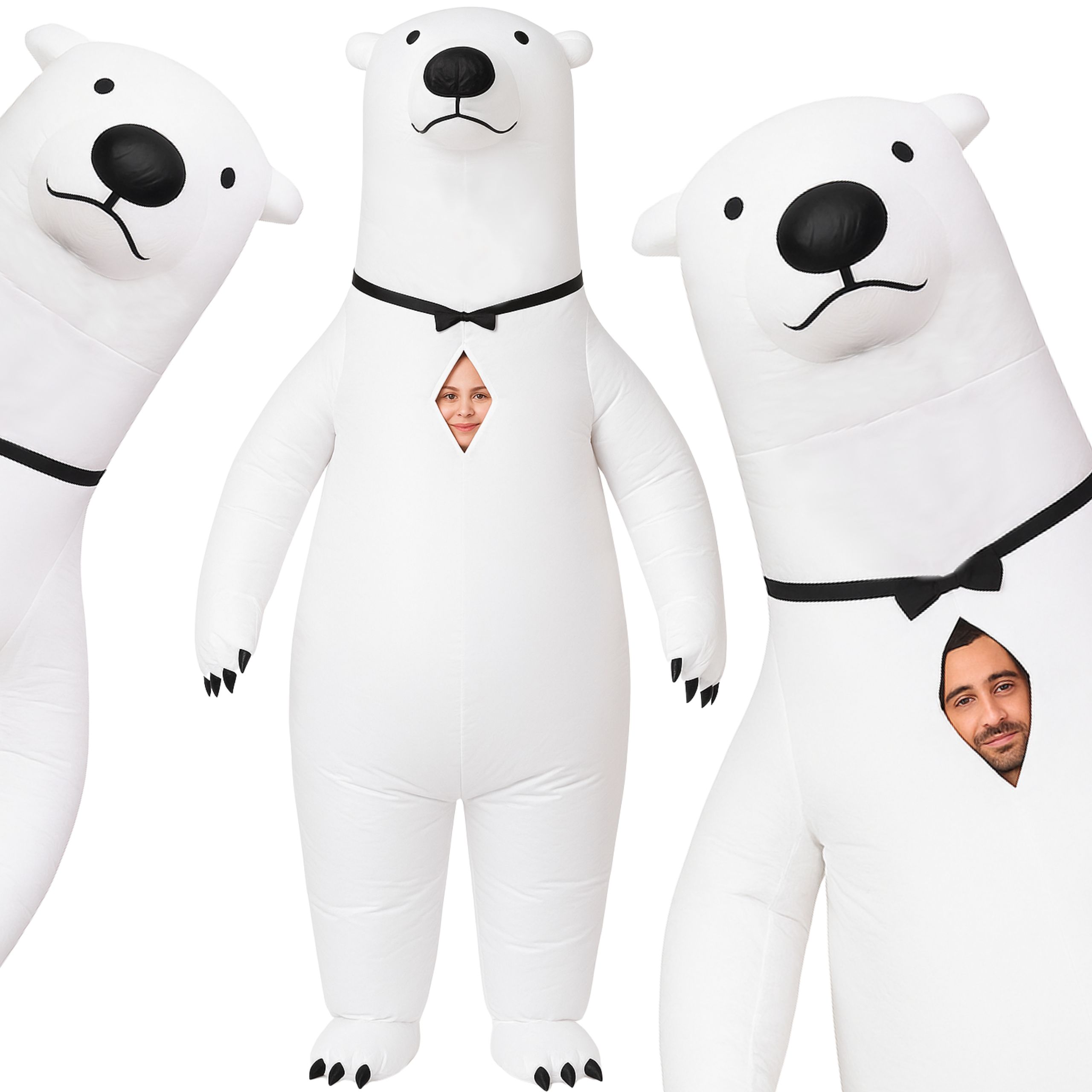 Nafukovací Kostým Lední Medvěd Bílý Medvídek Na Halloween Párty Oslavu