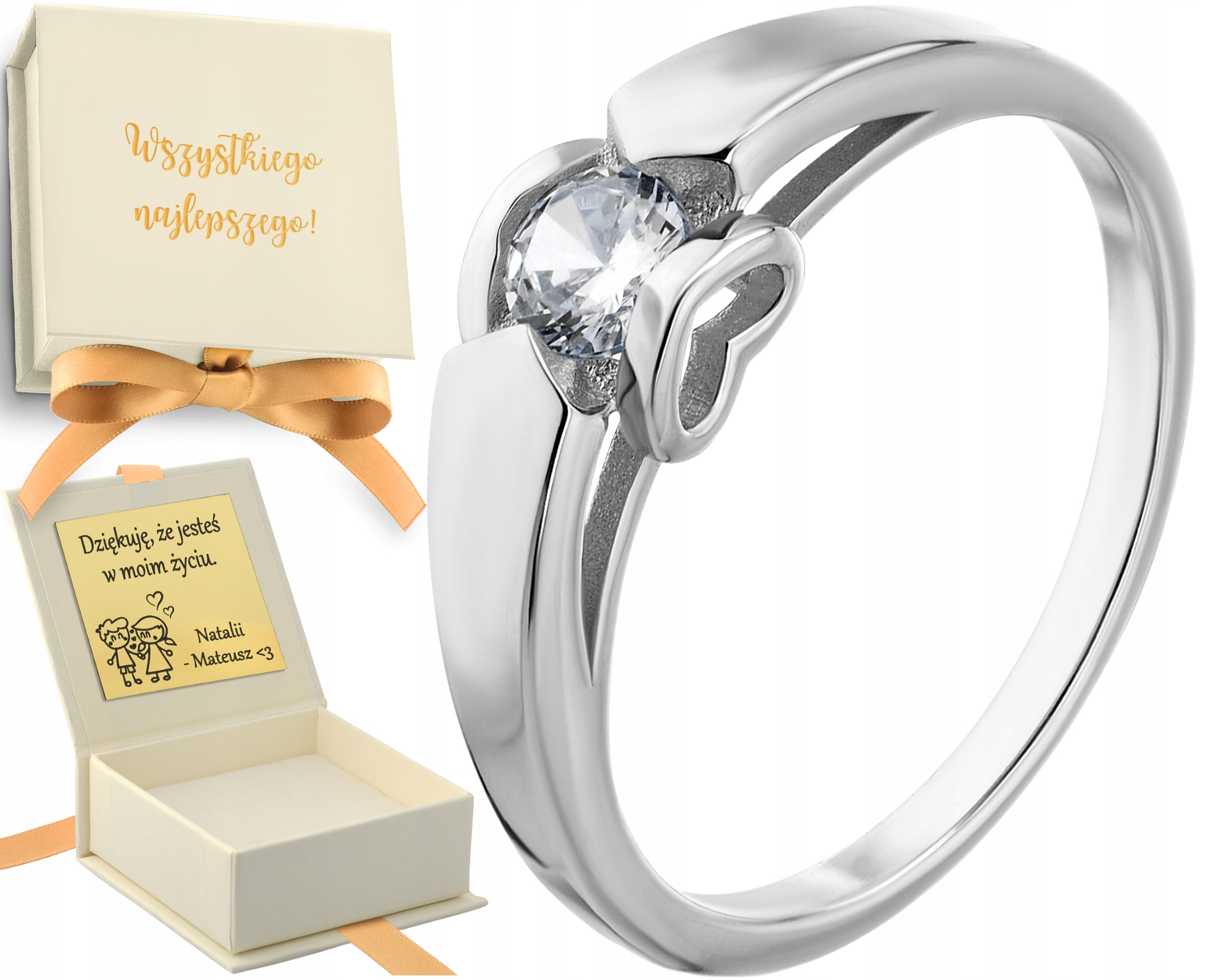 Prstýnek Stříbro 925 se zirkonem a srdcem je ideální jako výjimečný Dárek