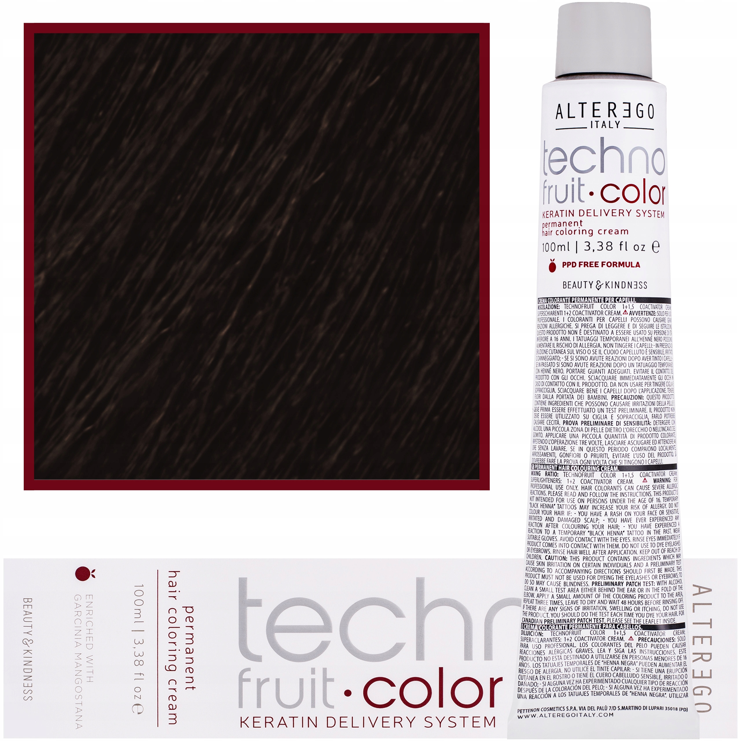 

Alter Ego Technofruit 100ml farba do włosów 4/0