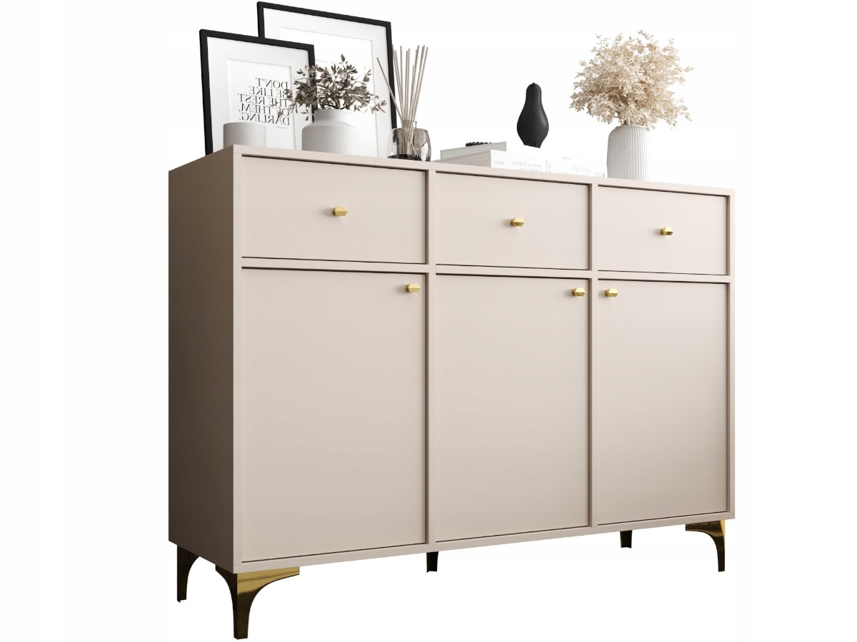 Komoda 3-dvéřová 3 zásuvky 125x94x41 Nábytkový systém Orient LT1-14 O-sofa