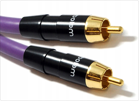 Kabel przewód do subwoofera Melodika MDSW20 standardowy RCA - RCA 2 m Przekrój żyły 0.25 mm²