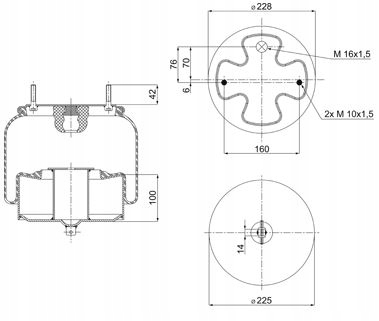 MIECH VOLVO FH12 FH FM12 FM9 MIECH PRZÓD L/P