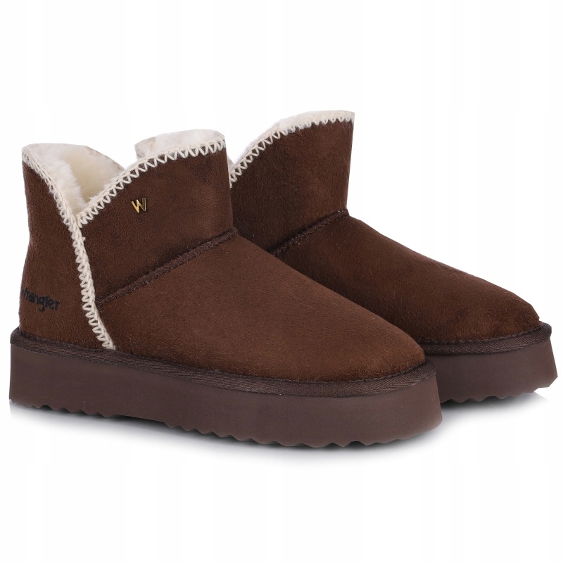 Dámské sněhule s kožíškem Wrangler 20253093.IKU Coffee Bean hnědé VEL.41