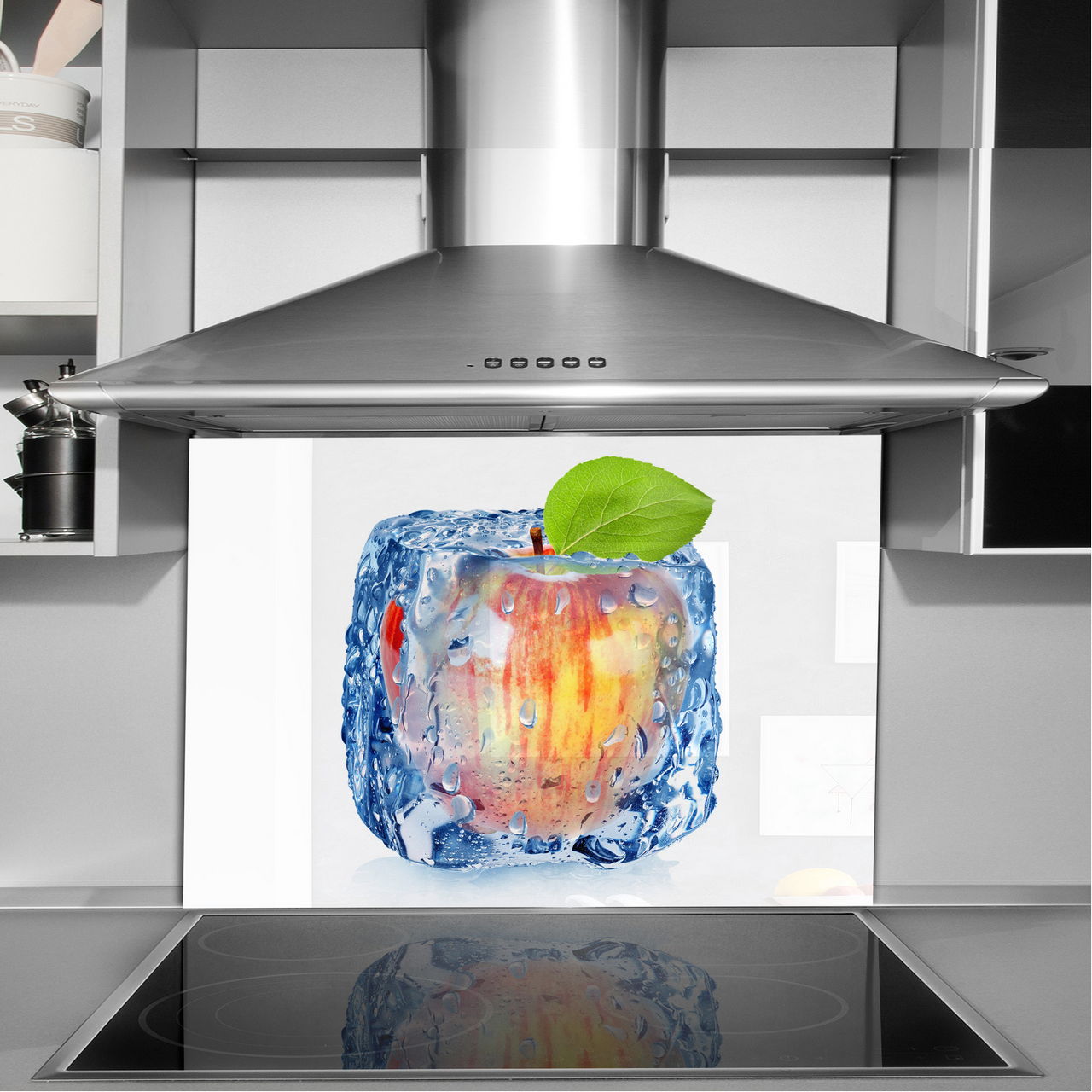 dekor szkło panel hartowany HD 90x60 kostki lodu Wykończenie błyszczące