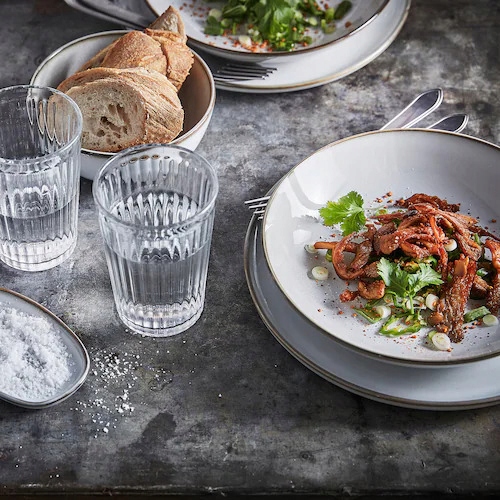 TALERZ GŁĘBOKI SZARY KAMIONKA 21 cm GLADELIG 4 szt EAN (GTIN) 1804571610007